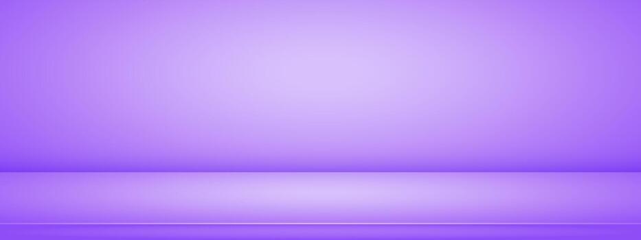 Light lavender studio room. Abstract violet gradient backdrop. 3d empty wall for display presentation. Minimal scene mockup. illustration. vector