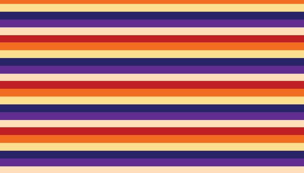 Vibrant horizontal stripes in a repeating pattern of warm and cool colors vector
