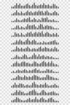 Audio wave icon set for sound, song, and podcast. This collection includes a symbol for a voice message. vector