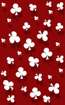 White clover flowers on red vector