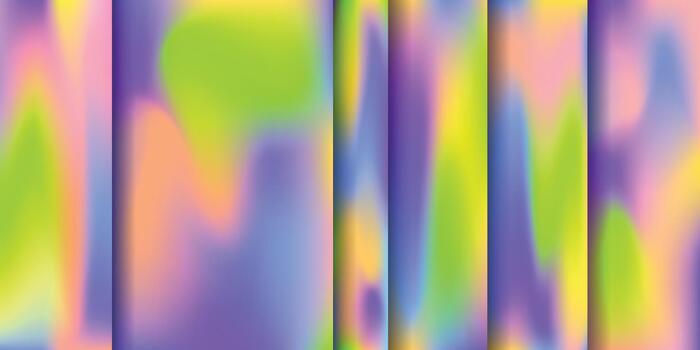 Colorful abstract fluid gradient mesh with vertical composition. vector