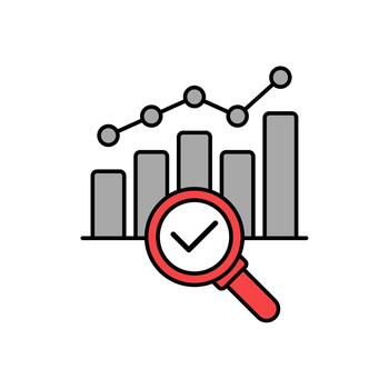 icono un datos analítica aislado en contra un limpiar antecedentes. vector