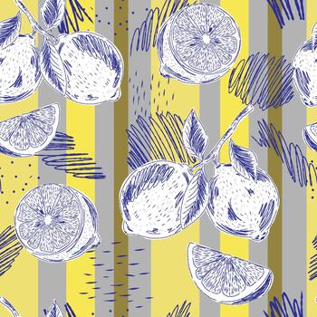lemon and lime fabric ,custom fabric vector