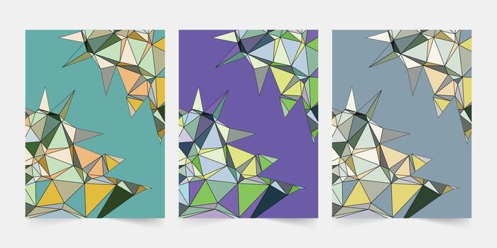 resumen Arte con geométrico formas y vibrante colores creando un armonioso mezcla de visual elementos en un suave antecedentes vector