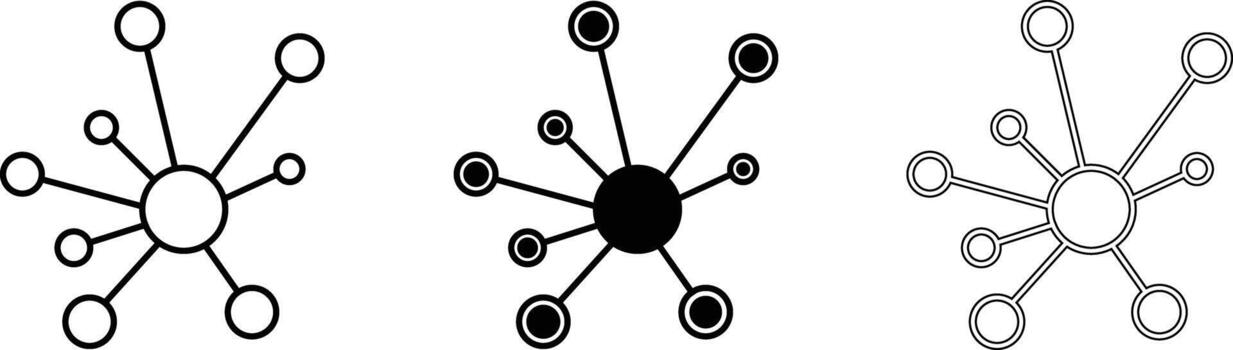 Abstract network nodes connecting in cyberspace symbolizing communication and connectivity vector