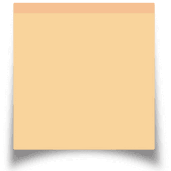 naranja pegajoso Nota con encabezamiento, cuadrado memorándum con sombra en transparente antecedentes png