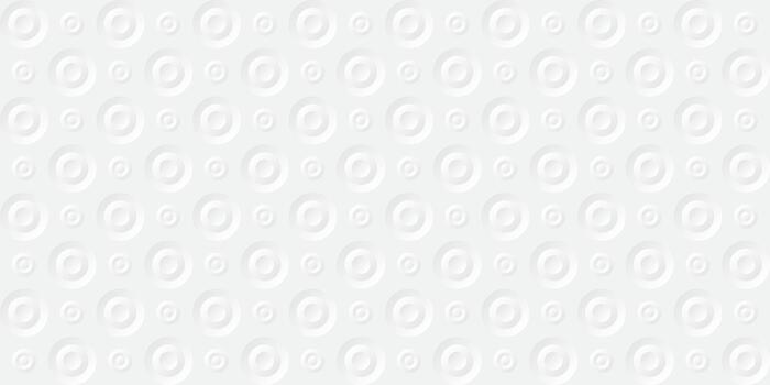 3D circle groove seamless pattern with light gray background vector