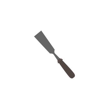 Chisel tool illustration on a white background, vector