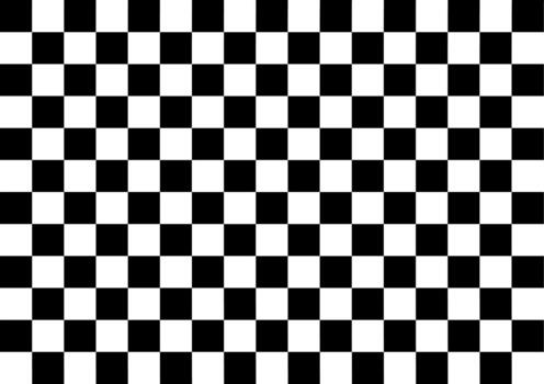 Black and White Checkerboard Pattern , Classic Geometric Background for Racing, Game, and Texture Design. vector