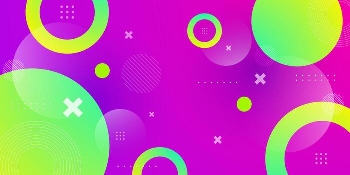 Abstract colorful purple background geometric design with green circle pattern overlap concept. vector