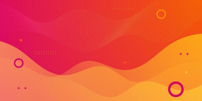 Abstract orange wave background with simple pattern concept design. Trendy wave fluid banner element background. vector