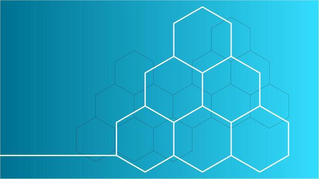 Molecular Structures on Teal Blue Science Backgrounds vector