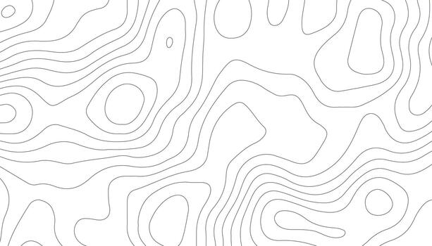 Minimal White Topographic Line Pattern Background vector