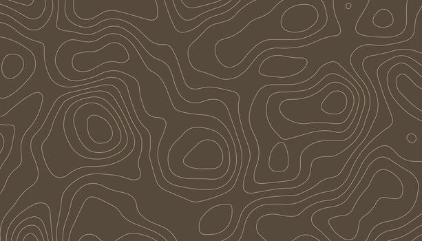 Brown Topographic Contour Map Abstract Line Background vector