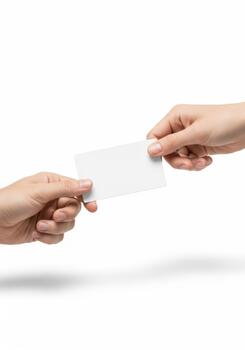 Handing Over Business Card A Professional Exchange of Information and Networking photo