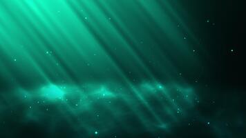 luminosa raggiante particelle autunno verso il basso la creazione di futuristico digitale atmosfera con liscio tecnologia movimento e leggero video