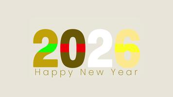 numerico bar modello 2026 animazione sfondo. video