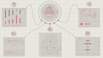 animato Schermo visualizzazione guidato dall'IA dati in lavorazione operazioni video