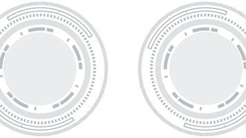 teknik-tema bakgrund rörelse grafisk animering med rena och modern trogen cirkel element. video