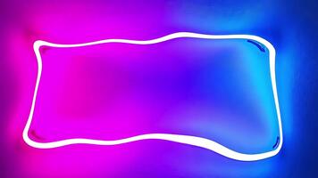 Neon Frame Background with Gradient Colors for Modern Design Projects video