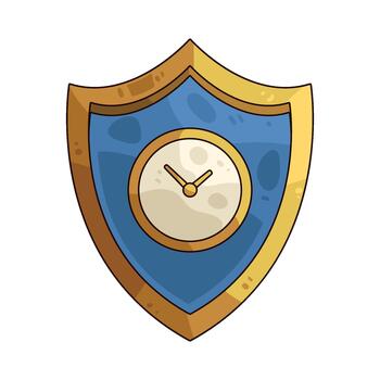 proteger con reloj vector