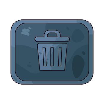 Illustration of a Delete Button vector