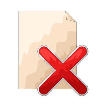 Illustration of File Error vector