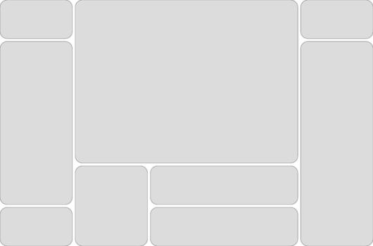 Layout Template A Modern Digital Design with Various Customizable Frames and Panels for Versatile Content Integration vector