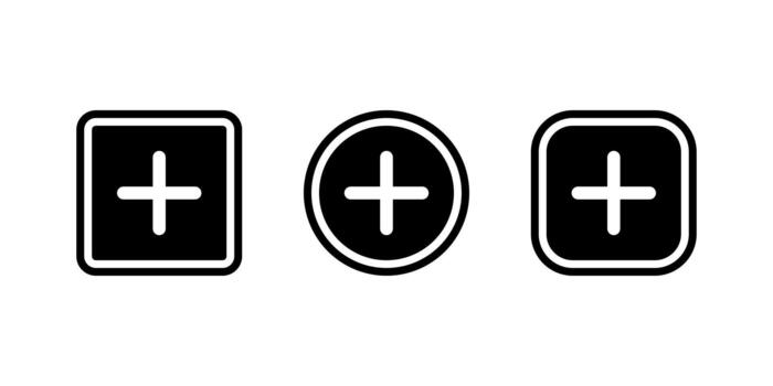 añadir botón icono colocar. insertar y crear símbolo vector