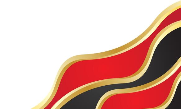 Luxurious Red and Gold Waves in the corner perfect for Certificate Background vector