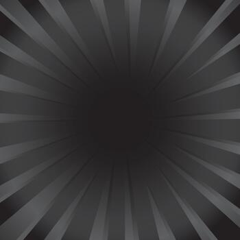 Abstract background with retro sun rays effect in black and grey vector