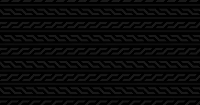 Bold Dark Monochromatic Ethnic Interlocking Track Pattern vector
