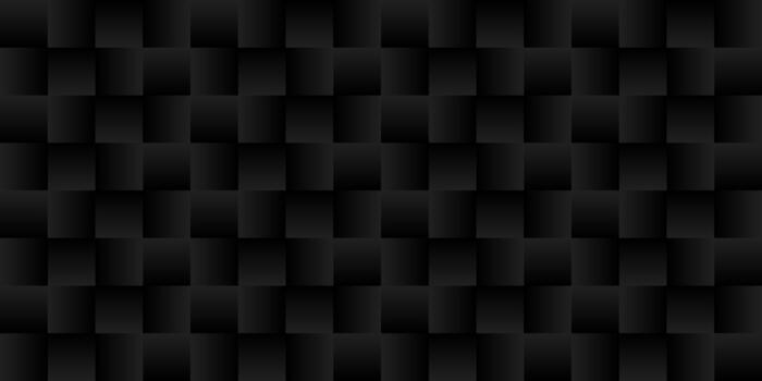 Dark Monochrome 3D Geometric Cube Pattern with Gradient Shading vector