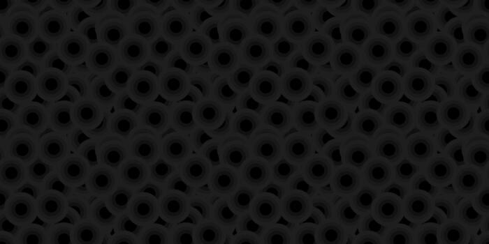 oscuro monocromo superposición concéntrico círculos modelo vector