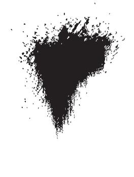 dramático negro tinta chapoteo resumen Arte textura para diseño proyectos vector