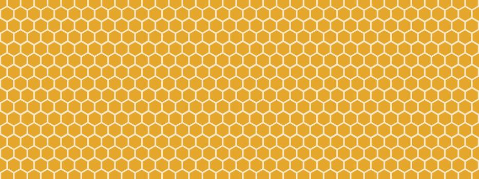 panal modelo en amarillo antecedentes. repitiendo células en cuadrícula formación. diseño con regular estructura y malla efecto. modelo para textil, granja producto embalaje, o comida gráficos. vector