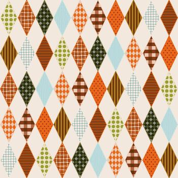 pijo labor de retazos diamante retro sin costura modelo acolchado diseño antecedentes textil, chatarra, envolver vector