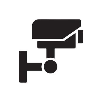 Security Camera Enhancing Safety and Surveillance with High-Tech Monitoring Systems vector