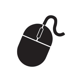 ilustración de un computadora ratón usado para navegación y Interacción en ordenadores vector