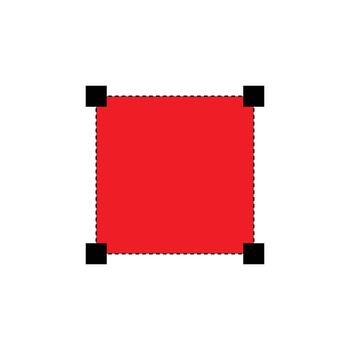 Editable rectangular frame design element vector