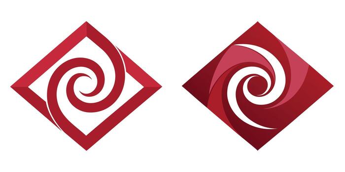 resumen vórtice diseño elementos en cuadrado marco vector