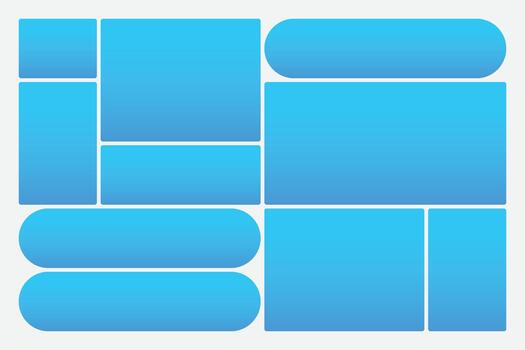 Blue gradient shapes for design projects vector