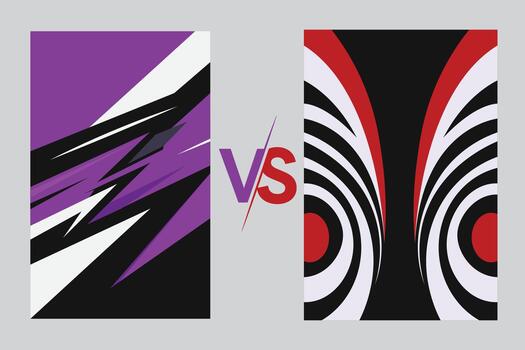 Abstract designs in purple and black vector