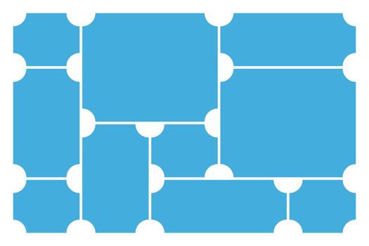 mínimo bento bloquear diseño conjunto para uiux diseño vector