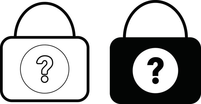 pregunta caja icono colocar. pedir marca signo. investigación y ayuda escritorio señales. ayuda y apoyo íconos vector