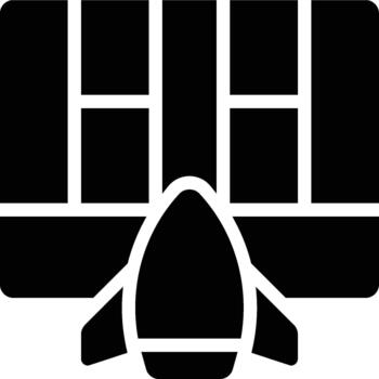 Startup Framework Glyph Solid Icon vector