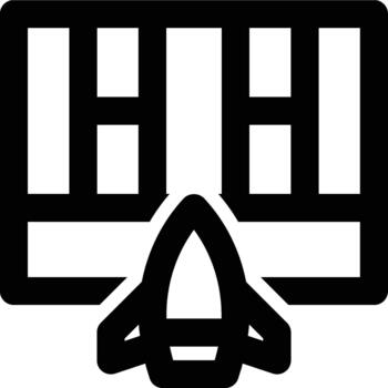 Startup Framework Outline Icon vector