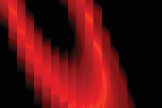 Red Neon Vertical Ribbed Fractal Reflection Background vector