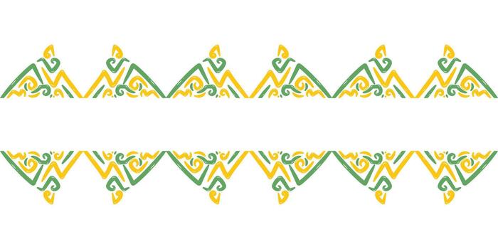 Repeating Zigzag Pattern Header Border vector