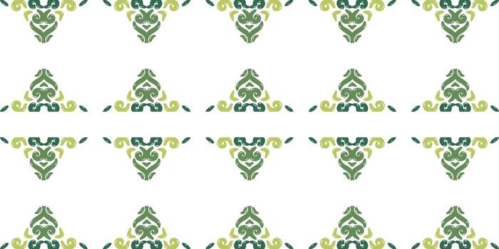 Seamless Green Abstract Triangle Pattern vector